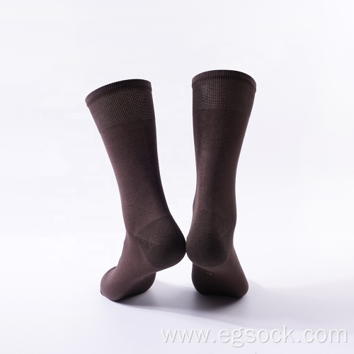 Mercerized cotton dress socks for men-M6